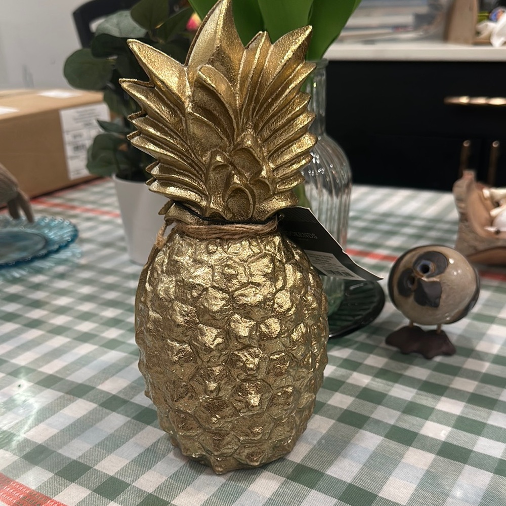 Threshold Gold Pineapple Bookends